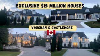 Huge Mansions in Brampton amp Vaughan  Most Expensive Streets in Canada  Multi Millionaire Houses [upl. by Eulaliah]