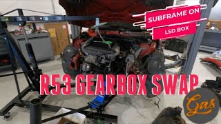 R53 Mini Cooper Gearbox Change Without Removing The Subframe [upl. by Rosse]