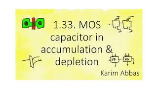 133 MOS capacitor in accumulation amp depletion [upl. by Hanahsuar]