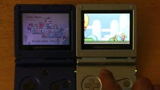 Diferencias Entre Gameboy Advance SP normal y SP Brighter [upl. by Ennahoj]