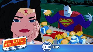 Justice League Action  Unlikely Alliances  dckids [upl. by Eletnahc]