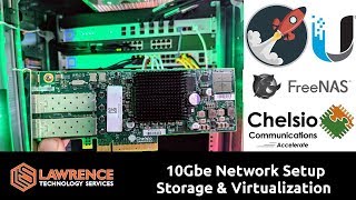 10Gbe Network Setup for Storage amp Virtualization using UnIFI US16XG  Chelsio  FreeNAS  XCPNG [upl. by Ecnatsnoc345]