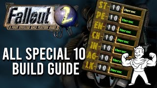 Fallout 2  God Mode  SPECIAL 10 Character BuildCheat Guide [upl. by Durrett]