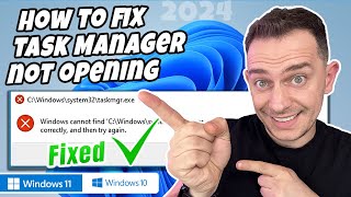 Task Manager not Opening on Windows Easy Fix [upl. by Lauri]