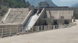 hydropower dam water release and near to gate discharge [upl. by Tnarb]