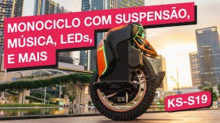 Monociclo elétrico KSS19  o novo integrante da família KingSong com suspensão [upl. by Varden]