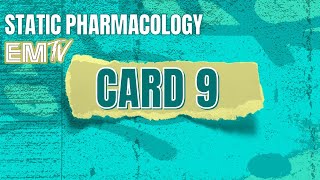 Static PHARMAcology CARD 9 [upl. by Eisak]