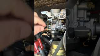 Vw carburetor problems Help vwbus vwcamper johnhasabus vwbusrestoration [upl. by Nessa]