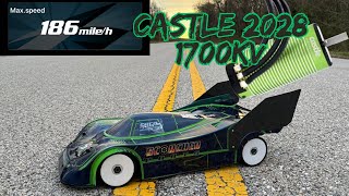 Hobao VTE2 186mph Castle 2028 1700kv motor [upl. by Cichocki]