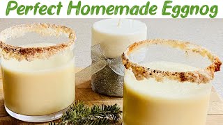 How To Make Classic Holiday Eggnog  Easy Homemade Eggnog Recipe [upl. by Gabi]