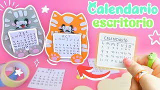 Calendario hecho en casa kawaii  Diy Calendario [upl. by Nylirak47]