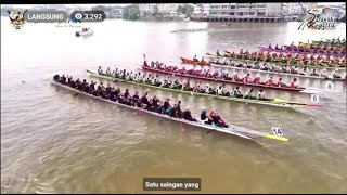 Regatta Sarawak Jumat 01 2024 sampan Bidar 30 pekayoh lelaki yt Alan Channel [upl. by Arymas]