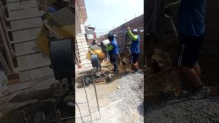 CONSTRUCCIÓN  TRABAJANDO DURO Y PAREJO UNSANDO EL TROMPITO Llenado de techo [upl. by Notnelc]