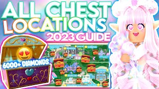 EVERY CHEST IN 2023 ROYALE HIGH 6000 DIAMONDS amp ACCESSORIES ROBLOX Chest Locations amp Easy Guide [upl. by Reprah331]