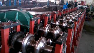 W beam guard rail roll forming machine [upl. by Ateerys]