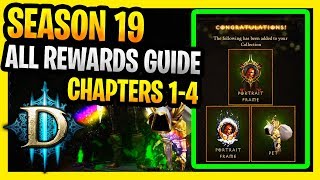 Diablo 3 Season 19 All Rewards Guide Pets Stash Space  Seasonal Journey Guide Part 2 [upl. by Milli]