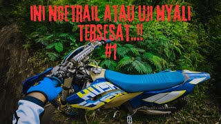 Belajar ngetrail malah Tersesat Ini ngetrail atau Uji nyali Husaberg TE 300 [upl. by Milinda]