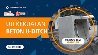 UJI KEKUATAN BETON UDITCHUDITCH METODE TEST GANDAR BY NUSANTARA BETON [upl. by Esidnac]