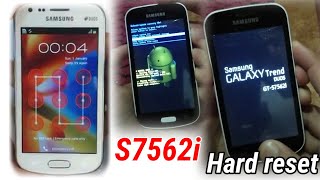 Samsung Galaxy Trend Dues S7562i Hard reset without pc new method  Teach Everything  Mobile [upl. by Nelleyram]