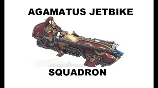 Painting Showcase Legio Custodes Agamatus Jetbike Squadron On Gyrfalcon Jetbikes [upl. by Ardme]