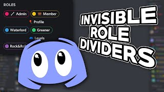 How To Get Dividers For You Discord Roles Most Update Version 22092021 [upl. by Valeria]