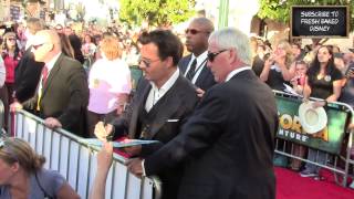 Fresh Baked meets Johnny Depp at Lone Ranger premiere [upl. by Bik]