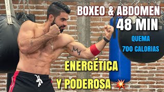 Hiit de Boxeo En Casa 48 Minutos Rutina Energética y Poderosa Sin Equipo [upl. by Josias]