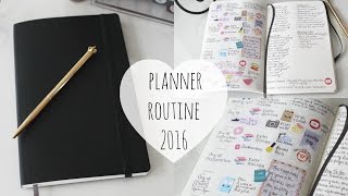 Moleskine 2016  Planner Setup [upl. by Llewop]