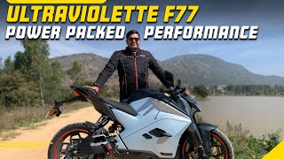 Ultraviolette F77 – BEST ELECTRIC BIKE in India  Looks Performance amp Ride Quality  Ride Review [upl. by Garwood]