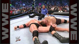 The SmackDown ring collapses after Big Show gets superplexed SmackDown June 12 2003 [upl. by Arrad]