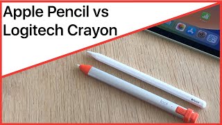 Apple Pencil vs Logitech Crayon ✏️ ¿En qué se diferencian [upl. by Alexina]