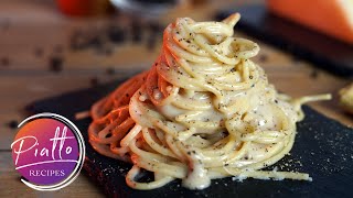 Spaghetti Cacio e Pepe Recipe  Easy FOOLPROOF Authentic  PIATTO RECIPES Italian Cooking [upl. by Pinsky]