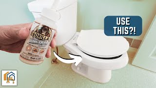 How to Fix a Loose or Wobbly Toilet Seat FOREVER [upl. by Yelkcub780]