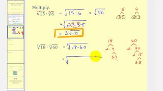 Introduction to Multiplying Radicals [upl. by Hollinger]