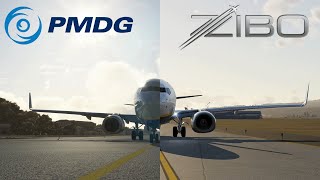 ZIBO vs PMDG  LIRN to LIMF  Back in the 737 [upl. by Redman]