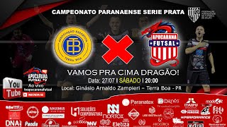 TERRA BOA FUTSAL X APUCARANA FUTSAL  CAMPEONATO PARANAENSE SERIE PRATA [upl. by Nylrats]