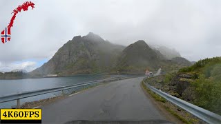 Driving in Norway  Henningsvær To Gimsøystraumen  Lofoten Islands  4K60 [upl. by Onaimad]