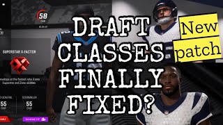 Madden Draft Classes Fixed by Patch [upl. by Nilatak]