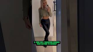 Leggings Fashion QampA  How to Style Shiny Leggings Right  Fashion Question  Answers Book shorts [upl. by Margret]