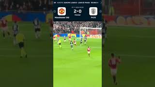 Manchester United vs Paok 20 Uefa Europa League 2024 manunited shorts football soccer MUFC [upl. by Ettenwad476]