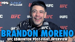 Brandon Moreno Felt On Fire in Win Over Amir Albazi Ready for Title Shot  UFC Edmonton [upl. by Odlaniger]