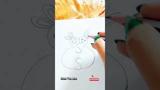 Easy Cartoon Art quickdrawing public drawingideas​ howtodraw​ short​ sketch highlights [upl. by Hembree]