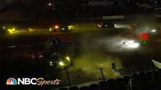 Absolute chaos in final minutes at IMSA Mobil 1 Twelve Hours of Sebring  Motorsports on NBC [upl. by Labana]