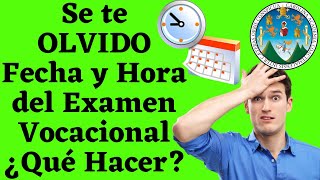 ✅Se me Olvido👀 Fecha y Hora del EXAMEN VOCACIONAL USAC ¿Qué hacer para Obtenerla Nuevamente 🤔 [upl. by Atinrehs]