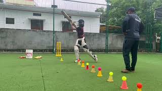 HCL U15 girl Batting straight drive practice day by day keep practicing improve skills RDSNAIK143💞 [upl. by Anelis]