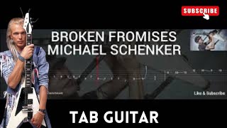 MICHAEL SCHENKER  BROKEN FROMISES  TAB GUITAR [upl. by Amaty]