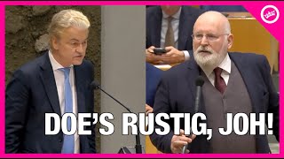 Geert Wilders en Frans Timmermans GAAN LOS op elkaar quotMet je Messiascomplexquot [upl. by Gytle532]