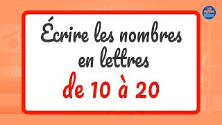 Apprendre les nombres de 0 à 10 en lettres [upl. by Alben]