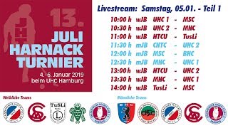 UHC Live  Hallenhockey  13 Juli Harnack Turnier  wJBmJB  Samstag 5 Januar 2019 Teil 1 [upl. by Lovering871]