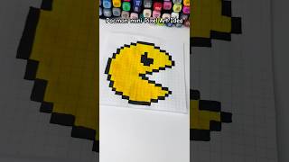 Pacman yellow pixel art drawing coloring pacmanpixel pixeldrawing [upl. by Emma]